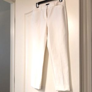 Ecru ankle pants